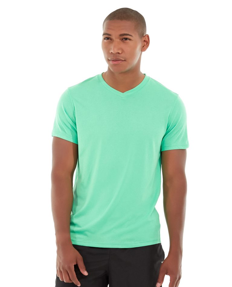 "Hat and Beyond Men's Basic Short Sleeve Solid Cotton V Neck Tee Shirts - Premium Ultra Soft Sueded Jersey Plain & Heather V-Neck T-Shirts"