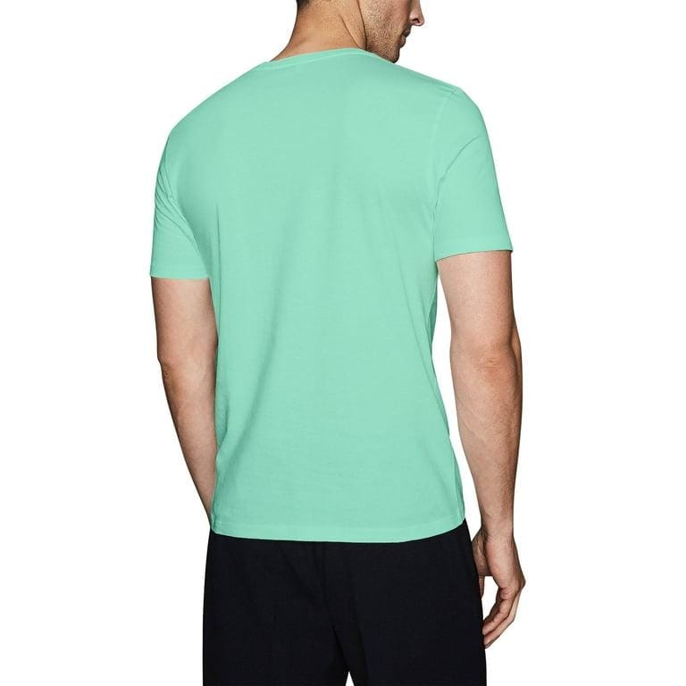 "Hat and Beyond Men's Basic Short Sleeve Solid Cotton V Neck Tee Shirts - Premium Ultra Soft Sueded Jersey Plain & Heather V-Neck T-Shirts"